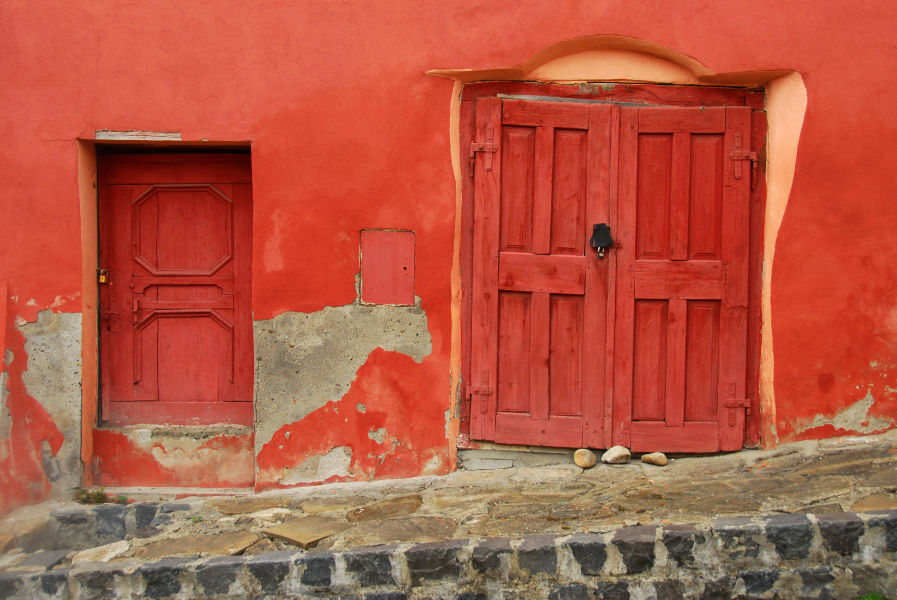 Red doors